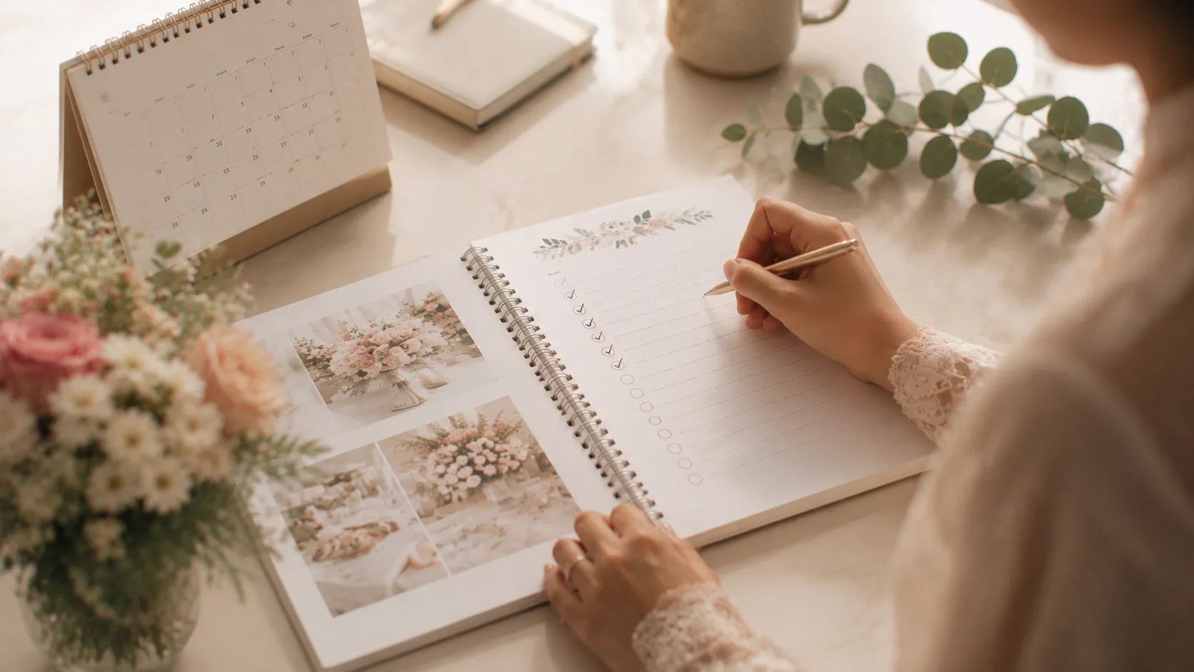 Ilustrasi checklist persiapan pernikahan